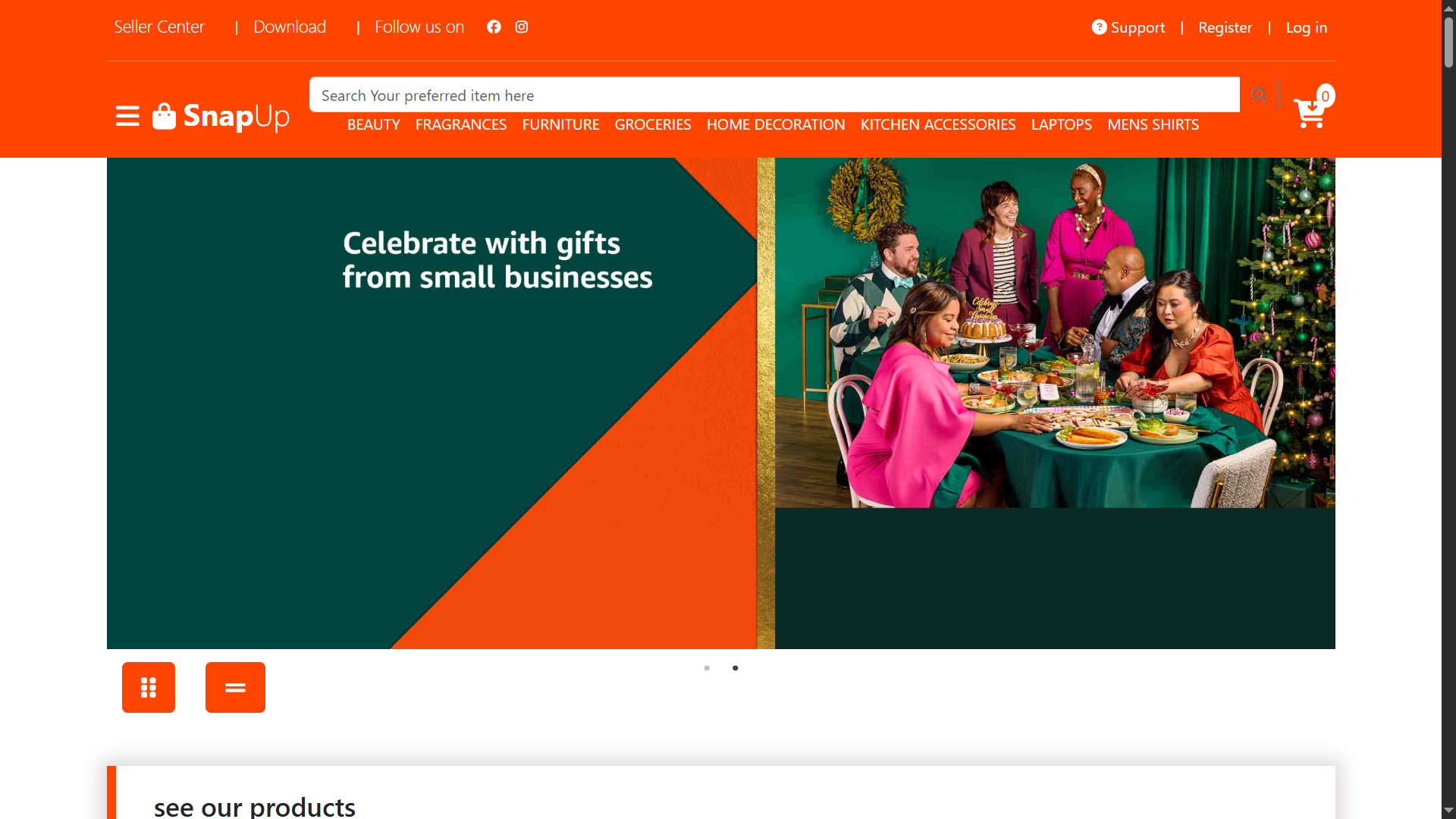 SNAPUP – E-commerce Web App